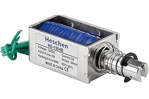 Heschen Magnet-Elektromagnet, HS-1564B, DC12V 3A, 20mm Hub, Kraft 60N, Push-Pull-Typ, offener Rahmen, Linearbewegung