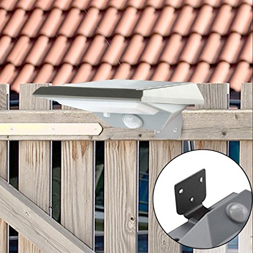 Solarleuchte 18 LED Solarlampe, Solar-Bewegungs-Sensor-Licht, SOONHUA Wasserdichte Sicherheit Solarbetriebene Außenleuchte, Bewegung Aktiviert Auto Ein / Aus PIR Menschliche Bewegung Wandleuchte für Garten, Patio Hof Zaun Deck Gehwege - 7