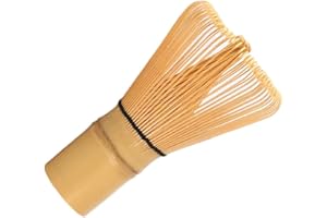 AOTISBAO Matcha-Schneebesen mit 100 Zinken, natürlicher Bambus, Teepulver-Schneebesen, halbhandgefertigt, Chasen zum Herstellen und Rühren von Matcha, goldenem Bambus, Matcha, Grüntee-Schneebesen