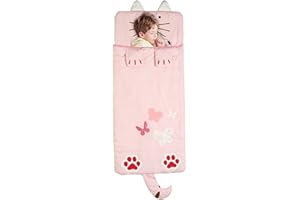 Houolsator Kids Sleep Bag Nap Mat Cozy Sleeping Bag for Boys and Girls, Children's Cartoon Sleeping Nap Mat