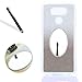 Produktbild LG G6 Spiegel Hülle,Glitzer silikon Schutzhülle für LG G6,Leeook Schrubben Gradient Silber Grau Kreative Luxus Bling Glitzer Shiny Diamant Make Up Mirror Muster Weiche Ultra Dünne Perfekter Schutz Cover Zurück Rückseite Strass Kratzfeste Bumper Handytasche Schale für LG G6 + 1 x Schwarz Eingabestift
