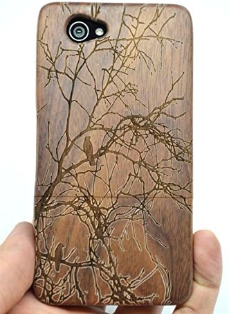 Sony Xperia Z1 Compact Wood Case - Walnut Tree - Wood Collection(TM) Handmade Wooden Case and Cover for Your Smart Phone and Tablet (Not for Z1 L39H)