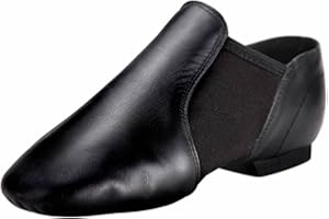 Linodes Leather Jazz Shoe Slip On for Girls and Boys (Toddler/Little Kid/Big Kid)
