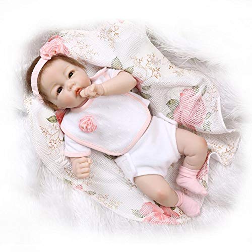 Preisvergleich Produktbild Homesave Lebensechte Babypuppen Simulation Silikon Cute Girl Weihnachten