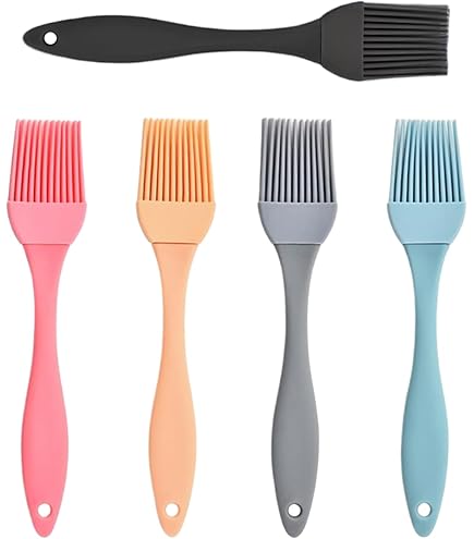 Set 5 Spazzole Per Barbecue E Cucina | Pennelli In Legno Per Olio, Burro E Salse - Ideale Per Grigliate - Foto 3