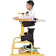 AORGRE Hemiplegic Children Standing Frame, Limb Rehabilitation Equipment, Height Adjustable, Inclined Plate Five-speed Adjustment, for Lower Limb Disability, Muscle Weakness and Cerebral Palsy
