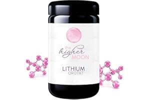 STARRIDER ELEMENTS The higher MOON Lithium Pulver 100g im Violettglas | Li-Orotat für Laborzwecke | Höchste Reinheit 99,9% | 4% Lithiumgehalt | Unabhängig Laborgeprüft