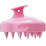 FREATECH Brosse Shampoing Massage Cuir Chevelu avec Poils en Silicone Souple pour Soin Cuir Chevelu, Détendez Tete et Élimine