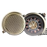 Easy Go Shopping Taschenuhr Creative Retro Bronze Boutique Mechanische Taschenuhr mit Kette