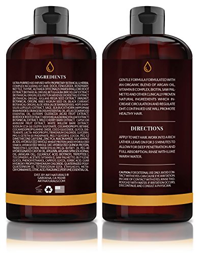 ArtNaturals Arganöl Shampoo Haarwuchs Anregend – mit Aloe Vera – Sulfat-Frei – 473 ml - 2