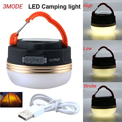 LED Camping Light and Lanterns, Ultra Bright Tent Light with Power Bank Function,USB Rechargeable, Built-in Magnets and Portable Flashlight for Hiking, Mountaineering, Cycling and Emergencies