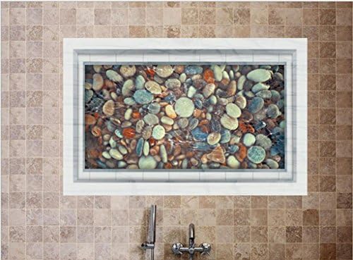 KKLL Wall stickers 3D Pebbles Pond Floor-coverings Indoor Decoration Wall Sticker PVC , 60*90cm