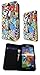 Produktbild 3D Samsung Galaxy S5 Mini StickerBomb Sticker Bomb Cartoon Funky Design Fashion Trend Book Style Brieftasche Leder Creidt Kartenhalter Hülle pouch Flip Cover Shockproof Defender Case