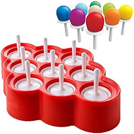 Lovetree New Toothful Mini Silicone Ice Cream Popsicle Molds Summer DIY Silicone Mould For Girls Boy Kid Children Mom With 9 Stickers