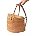 Produktbild Cracklight Rattan Stil Schultern Damen Rucksack Modische handgewebte Schultertasche Antique Back-Slung Strandtasche