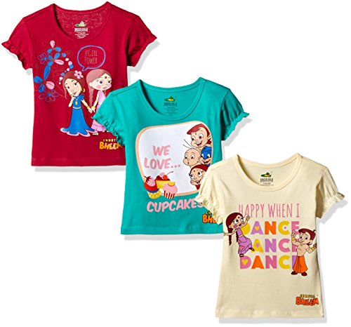Chhota Bheem Girls T-Shirt (Pack of 3) RS.319 (60.00% Off) - Amazon