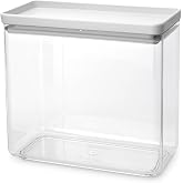 TASTY+ Brabantia Stackable Canister | XL Airtight Food Storage Container with Silicone Lid for Kitchen | Wet and Dry Food Jar