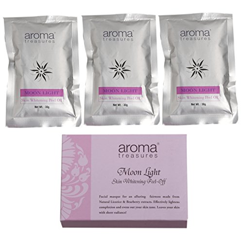 Aroma Treasures Moon Light Skin Whitening Peel Off Mask, 30g (Pack of 3)
