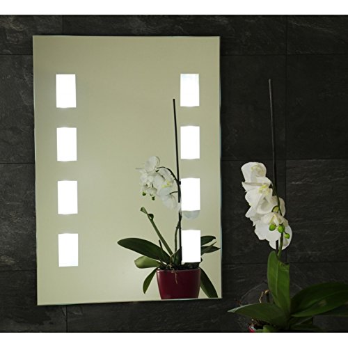 B-WARE Wandspiegel Badspiegel Neon Badezimmerspiegel Wand Spiegel Ambiente-Light 50 x 70 cm
