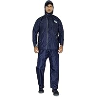 THE CLOWNFISH Rain Coat for Men Waterproof for Bike Reversible Double Layer with Hood Raincoat for Men. Set of Top and…