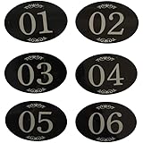 Targhette Rotte Numerate Da 1 A 50 - Adesive, Diametro 3.5cm, Per Armadietti, Porte, Bianche - Foto 3