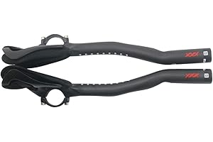 RXL SL Manubrio Bicicletta 31.8 Manubri TT 340mm Manubrio in Carbonio Aero Appendici Manubrio MTB per Mountain Bike o Road Bike 3K Lucido