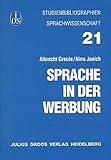 Image de Studienbibliographien - Sprache in der Werbung