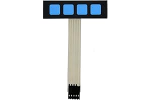 DAIER Super Slim 1x4 Matrix 4 Key Membrane Switch Control Keyboard Keypad for Arduino