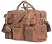 Leaderachi-100% Genuine Hunter Leather Laptop Briefcase Bag [Rome] RS.6749.00