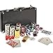 Price comparison product image Ultimate Black Edition Poker Set 300 Laser Chips,12 Grams, Metal Core, 100% Plastic Cards, 2 Poker Decks, Aluminium Poker Case, 5 Dice, Dealer Button