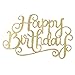 Produktbild Tinksky Happy Birthday Kuchendeckel für Geburtstag Party (Golden)