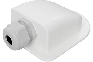 Offgridtec Pasachos de 1 Compartimento Blanco para Cable de 13 mm de diámetro a 18 mm para Autocaravana, Caravana