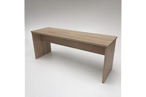 ‎MÖBEL SD Bank Sonoma Eiche hell Sägerau Länge: 110 cm Tiefe: 35 cm Höhe: 44 cm Belastbarkeit: ca. 180 kg