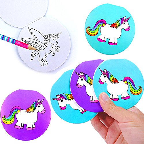 German Trendseller® - 12 x Einhorn - Party - Notizblöckchen ┃ Kindergeburtstag ┃ Mitgebsel ┃ Regenbogen Einhorn - Party ┃ 12 Stück