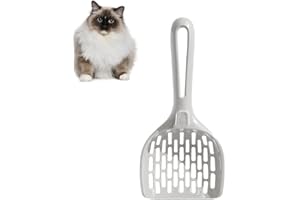 ZXCVWWE Cat Litter Scoop,Large Cat Poop Scoop,Litter Scooper for Cats,Plastic Cat Litter Scoops with Long Handle,Litter Tray Cleaning Scoop,Cat Poop Sifting Litter Scooper,Pet Litter Pickers for Pet Poop