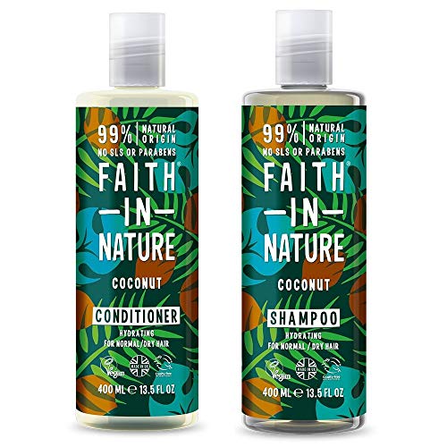 Faith In Nature Coconut Shampoo 400ml & Conditioner 400ml Duo