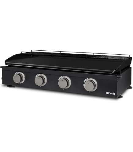 Plancha Gaz Simogas 75cm - Acier Rectifié 12mm - 2 Brûleurs Extreme - Cuisson Extérieur