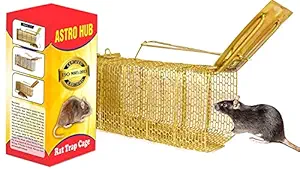 ASTRO HUB Rat trap Cage, Rat traps Cage, mouse cage trap , Rat catcher ,Rodent Trap Cage , Mouse Trap, Catcher Iron , No Kill , Ultimate Solution to All Rat Problems , mouse rat trap cage , mouse cage trap , pinjra , chunhedani ,