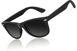 LINVO Polarised Sunglasses for Men Women UV400 Protection Shades 80's Retro Style Driving Cycling Sports Fishing Travel 