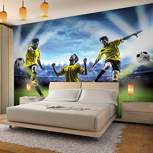 Fototapete Fussball 308 x 220 cm – Vliestapete – Wandtapete – Vlies Phototapete – Wand – Wandbilder XXL – !!! 100% MADE IN GERMANY !!! Runa Tapete 9049010a - 3