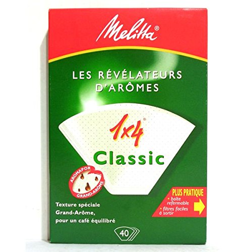 Melitta, 40 Filtres a Cafe, Taille 1x4 ....
