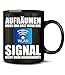 Produktbild Golebros Aufräumen muss Man erst wenn Das WLAN Signal Nicht mehr durchkommt 6125 Nerd Fun Tasse Becher Kaffeetasse Kaffeebecher Schwarz