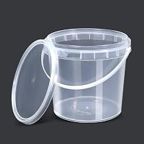 Secchio Da 1,0 L Con Coperchio * Per Uso Alimentare * 1 Litro - 4