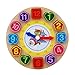 Produktbild Gifts for Christmas New Year, Wooden Colorful 12 Numbers Clock Toy Digital Geometry Cognitive Kids Puzzles - Tiger