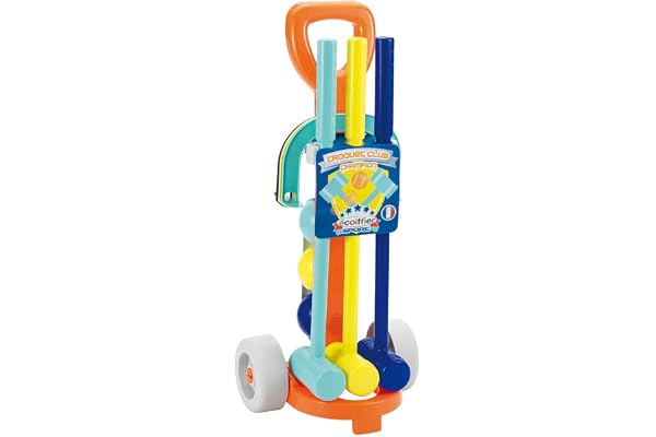 Jouets Ecoiffier -745 - Chariot de croquet – Jeu de plein air pour enfants – Dès 18 mois – Fabriqué en France