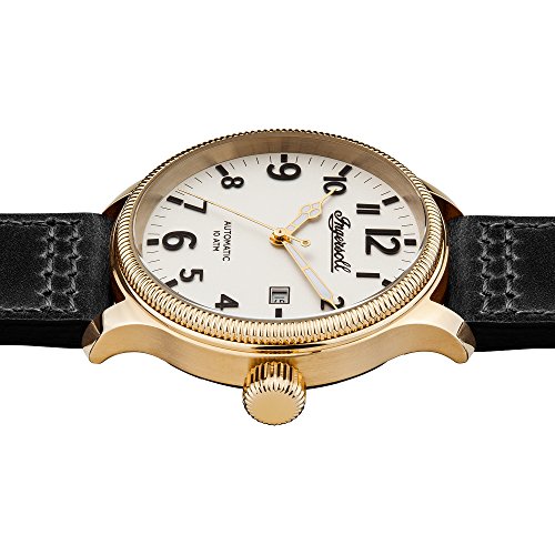 Ingersoll Herren Analog Automatik Uhr mit Leder Armband I02702