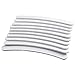 Neverland 10pcs Grey Nail Files Buffer Sanding 100/180 Curve Banana Nail Art Tips Manicure