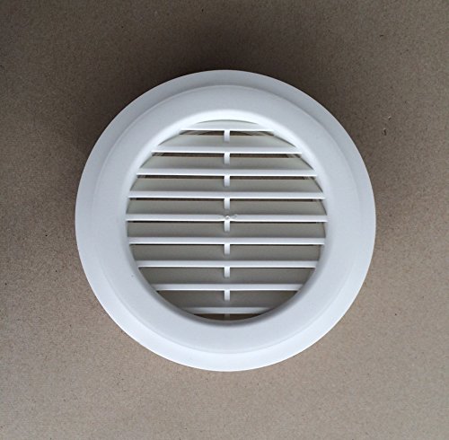 Lüftungsgitter, Abluftgitter, Fertiggarage, Garage, rund, Klemmfinger, 90 – 125 mm - 2