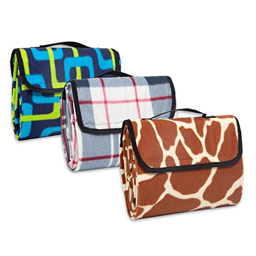 Afila++. Manta de Picnic, Alfombra colchón para Playa, Camping, jardín y Parque. Impermeable y Plegable. 150x135 cm (Cuadros)