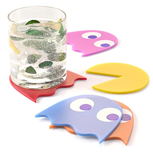 Balvi&nbsp;-&nbsp;Pac-Man&nbsp;set&nbsp;of&nbsp;5&nbsp;coasters.&nbsp;Made&nbsp;of&nbsp;rubber.